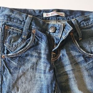 Levi's Blue Boot Cut Jeans with Classic Fading